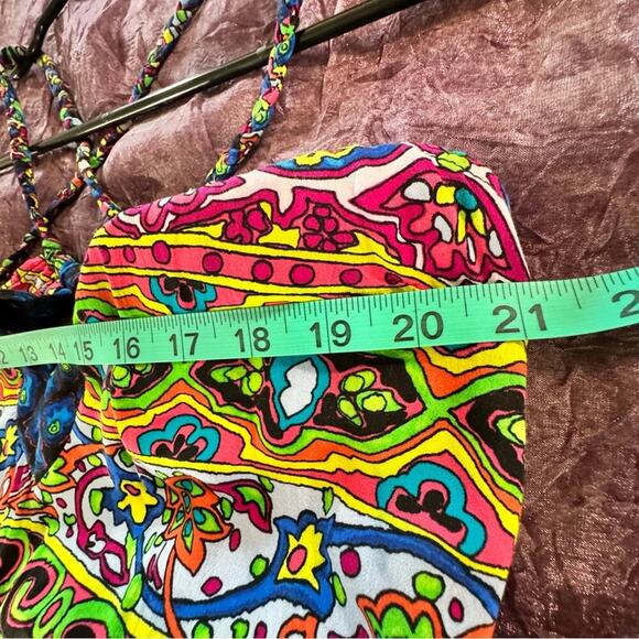 Nanette Lepore Swim Carnaval Midi Dress Sz Medium Multicolored Beach Coverup NWT - Picture 10 of 13